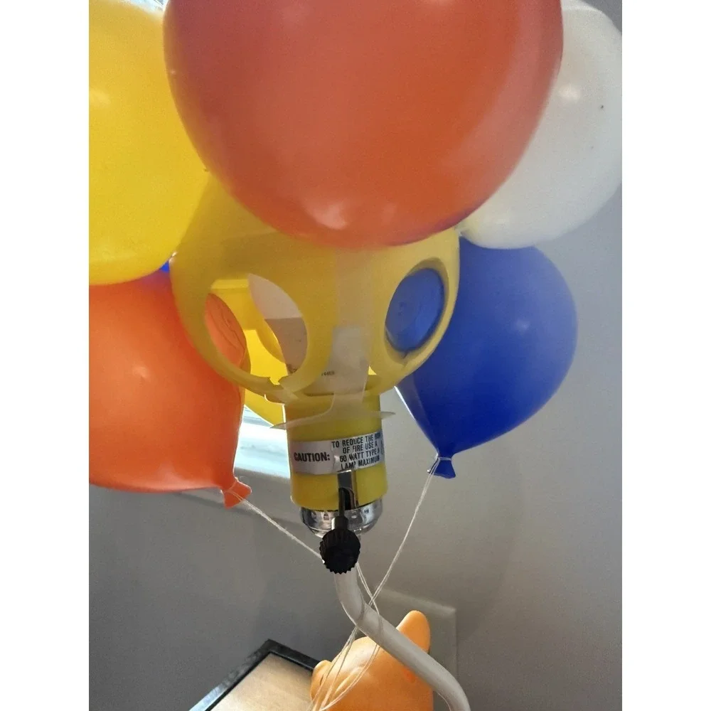 Vtg Disney Winnie the Pooh Balloon Lamp Night Light Works Nursery Decor 3 Modes